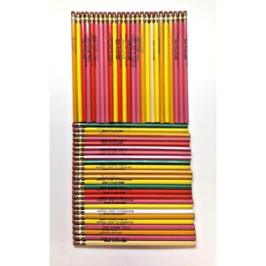 Lot of 50 Multi-Colored Bank Pencils Mercantile Bank Moundsville West Virginia